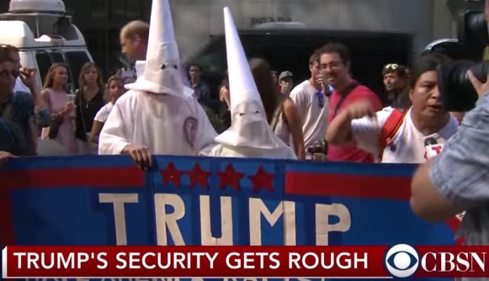 Donald Trump endorsed by the ku klux klan