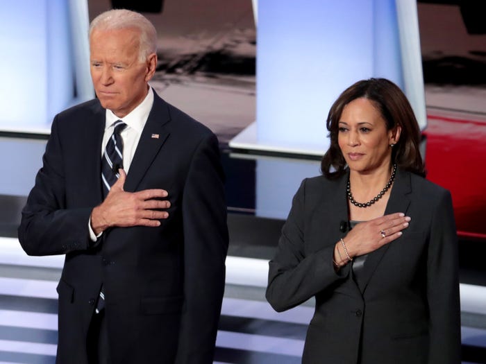 Biden and Harris