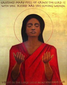 Mary at the Annunciation